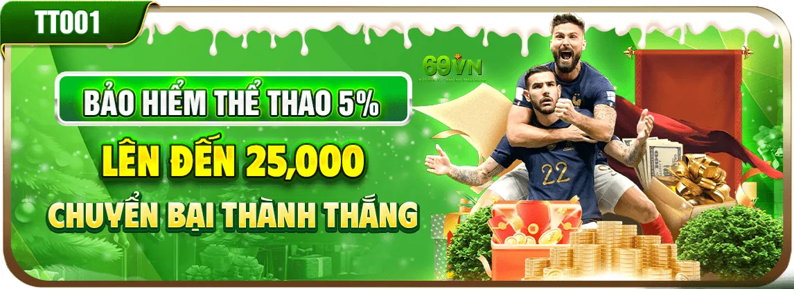 Bảo hiểm thể thao 5% tại 69vn com