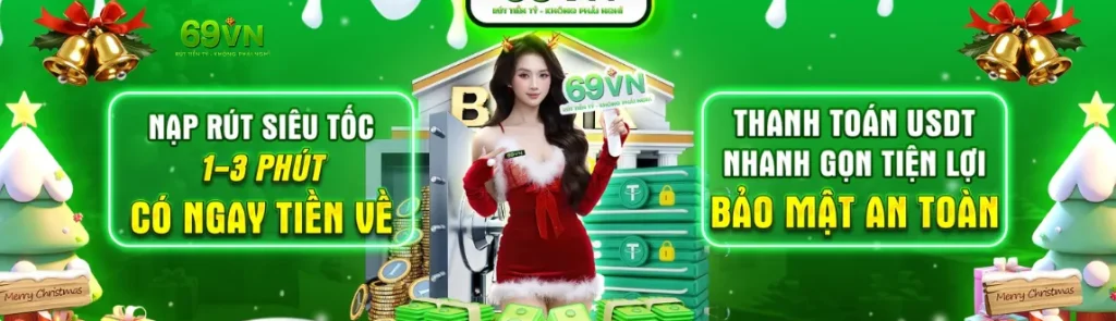 69vn1.com nạp rút tiền chỉ từ 1 - 3 phút